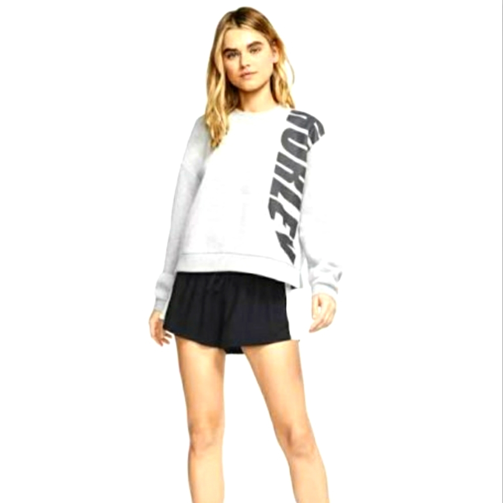 Hurley Sport Block Gray Women's Fleece Crew